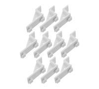 CONGARTENO 10pcs Refrigerator Divider Clips Plastic Freezer Partition Supports Easy Install Fridge Shelf Clips for Cooling Equipment Storage Optimization