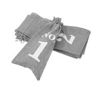 CONGARTENO 10pcs Reusable Wine Bottle Bags with Drawstring and Numbers Durable Imitation Linen Sacks for Red Sparkling Wine Dustproof Protective Covers for Birthdays Weddings Holidays