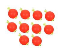 CONGARTENO 10Pcs Sea Fishing Floats EVA Foam Fishing Tools High Sensitivity Floating Drift Bobbers Red Large Round Design