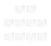 CONGARTENO 10pcs Transparent Portable Pacifier Storage Boxes Lightweight Pacifier Cases with Smooth Edges for Travel and Home Use Fits Soothers and Small Items
