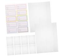 CONGARTENO 10Pcs Transparent Self Adhesive Book Covers Protective Plastic Textbook Wraps for Students and Office Use
