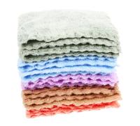 CONGARTENO 10Pcs Washcloths Soft Coral Fleece Towels for Newborns Ultra Absorbent Bath Face Towels Multipurpose for Boy Girl and Family Use