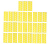 CONGARTENO 10Pcs Yellow Self Adhesive Identification Tags for Cable Labeling Tear Resistant Stickers for Home Office School Network Wiring Multicolor Cable Organizer