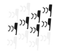 CONGARTENO 12 Sets Adjustable Silicone Nose Shaper Clips Black White Invisible Nose Beauty Device and Elevation Comfortable Unisex