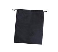 CONGARTENO 12PCS Black Drawstring Bags Nonwoven Fabric Storage Pouches Reusable Packing Bags for Clothes Gadgets Travel and Home Organization