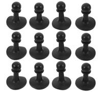 CONGARTENO 12pcs Black Outdoor Camping Tent Support Poles Replacement Rods Lightweight Heavy Duty Tent Upright Poles for Hiking Backpacking Shelter