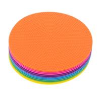 CONGARTENO 12Pcs Football Training Discs Non-slip Spot Markers High Visibility Flat Floor Dots for Soccer Basketball Agility Drills School Exercise Practice