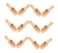 CONGARTENO 12pcs Multi-Function Wooden Tea Scoops Compact Small Wooden Spoons for Tea Leaves Coffee Measuring and Storage Jars