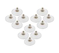 CONGARTENO 12pcs Strong PVC Waterproof Suction Holder Hooks with 55mm M6 Screw Rod and Plastic Nut, Kitchen Bathroom Window Wall Door Outdoor Suction Cup Pad Set