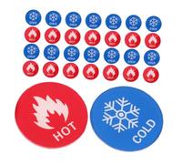 CONGARTENO 15 Pairs Bathroom Water Heater Logo Did You Wash Your Hands Sign Kitchen Function Stickers Ice Cold Stickers Hand Wash Only Sign Faucet Label Hot Cold for Shower Acrylic