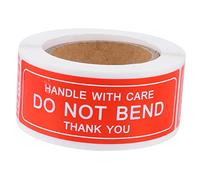 CONGARTENO 150Pcs Handle with Care Fragile Warning Stickers Roll Shipping Label Stickers for Boxes Corrugated Cartons Pallets Strong Adhesive Easy Peel Self Adhesive Do Not Bend Thank You