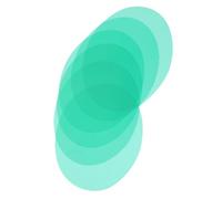 CONGARTENO 15pcs Studio Gel Sheets Pet Color Correction Gels Green round Easy Installation Does Not Impact Heat Dissipation Lighting Filters for Home and Stage Use