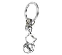 CONGARTENO 1Pc Adorable Cat Shape Keychain Pendant Durable Luggage Decor Cute Hanging Ornament for Bags Mobile Phones for and Accessory Enthusiasts
