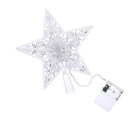 CONGARTENO 1pc Led Christmas Tree Topper Star Light Decoration Five-point Shining Star Design for Festive Atmosphere Xmas Tree Ornament Light Strings for Home Decor