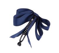 CONGARTENO 1pc Navy Three Layers Bowknot Ribbon Hair Clip for Women and Girls Non- Hair Clamp for Easy Styling and from Water