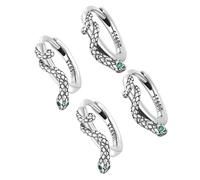 CONGARTENO 2 Pairs Sterling Silver Snake Earrings for Women Lightweight Studs with Unique Serpent Design Comfortable Daily Wear and Party Jewelry Secure Clasp Fashion Ear Ornaments