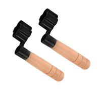 CONGARTENO 2 Pcs Guitar String Winder with Bridge Pin Remover Black Wooden Handle String Roller for Acoustic Guitar Bass Banjo Mandolin Ukulele Accessories