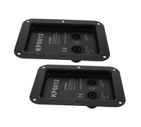 CONGARTENO 2 Pcs Iron Speaker Jack Plate Dual Binding Post Connectors Secure Audio Terminal for Stage Box and Multi Model Speaker Wiring Back Panel Junction