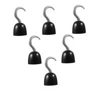 CONGARTENO 2 Sets Plastic Pirate Hook Gloves Halloween Party Supplies Decorative Costume Accessories for Adults and Role-playing Cosplay Props
