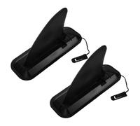 CONGARTENO 2 Sets Plastic Surfboard Tail Fin with Slide-in Card-lock Design for Easy Installation Detachable Water Stabilizer for Sup Paddle Board Enhances Balance and Maneuverability in