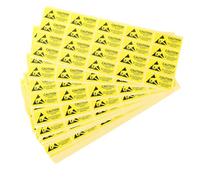 CONGARTENO 200 Pcs Static Stickers Electrostatic Warning Decals with Strong Adhesion Static Safety Signs for Electronic Devices Protection