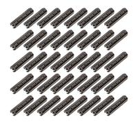 CONGARTENO 200PCS Black Copper Shoe Lace Tips Aglets Drawstring End Caps for DIY Shoelace Repair Replacement Shoe String Heads for Hoodies Pants Accessories
