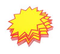 CONGARTENO 200pcs Large Blank Star Signs for Retail Store Price Marking Removable Price Stickers for Supermarket Display for Clothing and Information