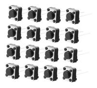 CONGARTENO 20pcs 6x6mm Tactile Momentary Push Button Switches Two Pin Pcb Mount 4.3/5/7mm Height for Electronic Projects and Breadboard
