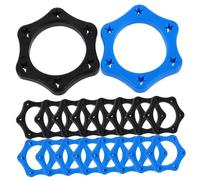 CONGARTENO 20pcs Hexagonal Microphone Rings Shockproof Silicone Sleeves for Handheld Wireless Mics Anti-slip Grip Protective Covers for Djs Singers Presenters