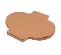 CONGARTENO 20pcs Kraft Paper Envelopes Retro Style Heart-Shaped Design for Anniversary Invitations DIY Party Cards Premium Letter Envelopes Bulk Pack
