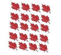 CONGARTENO 20pcs Maple Leaf Lapel Pins Durable Alloy Brooches for Women Men Canadian Souvenir Badge for Thanksgiving Small Brooch for Jackets Dresses Sweaters Shawls Bags