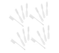 CONGARTENO 20pcs Mini Single Use Finger Toothbrushes with Short Flat Handle, Disposable White Oral Care Tools for Prison Accessories and Indoor Travel Use