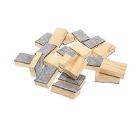 CONGARTENO 20pcs Mini Wood Felt Chalkboard Erasers Dustless Chalk Cleaner Classroom Supplies for School Home Office Training