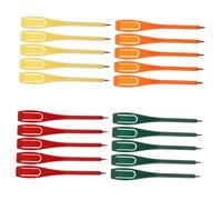 CONGARTENO 20pcs Plastic Golf Scoring Pencils with Sharp Tips for Accurate Scorecard Marking Dual Purpose Golf Tool for Cleaning Clubs Bulk in Red Yellow Green Orange and Training