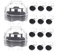 CONGARTENO 20pcs Ring Box Wedding Ring Box Chic Black Pe Material Sponge Easy to Open and Close Convenient to Use Suitable for Engagement Party