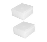 CONGARTENO 20pcs Slim Cd DVD Case Box Square Pp Storage Organizer Insert Cover Disc Holder for Music and Movie Collection