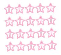 CONGARTENO 20Pcs Star Hair Clips for Cute Metal Snap Hairpins Little Girl Hair Accessories Durable Five Pointed Clips for Birthdays Weddings and Graduations
