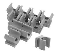 CONGARTENO 24 Pcs U Shaped Plastic Tube Clamps for Wheelchair Commode Chairs Secure Toilet Seat Attachment Clamps with Predrilled for Elderly Disabled Users Enhanced Stability and Easy