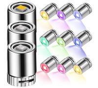 CONGARTENO 24pcs Mini LED Lights Battery Operated, Tiny Small Lamp Set with Warm and Rainbow Colors, Suitable for Dollhouse Accessories and Emergency Lighting