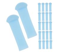 CONGARTENO 24pcs Silicone Ear Spoon Replacement Tips Flexible Ear Scoop Covers Easy Attach for Family Use