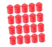CONGARTENO 25pcs Red Pool Cue End Protectors Billiard Snooker Rod Protective Covers Shield Cue Heads From Cracking for Better Control and Durability