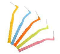 CONGARTENO 25pcs Shaped Interdental Braces Brush for Orthodontic Cleaning Soft Mini Toothbrushes with Angled Head for Plaque Removal Retainer Cleaning Dental Floss Picks for Daily Oral