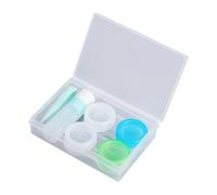 CONGARTENO 2PC Green Lens Case Double Boxes with Storage Jar and Wearing Tools for Contact Lenses Ophthalmologist Recommended Compatible with All Brands Portable and Beautiful Design
