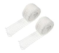 CONGARTENO 2pcs 16-Hole 5m Elastic Meat Netting Roll for Beef Pork and Rotisserie Chicken, Household Cooking and Roasting Net Sturdy Yarn for Barbecue and Smoking
