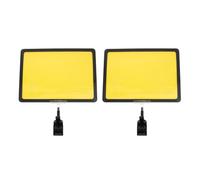 CONGARTENO 2pcs A4 Plastic Label Holders with Clips, Double-Sided Rotatable Price Tag Holders for Supermarket Shelf Display, Merchandise Sign Clips for Retail and Office Use