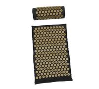 CONGARTENO 2Pcs Acupressure Yoga Massage Mat and Pillow with Carry Bag for Neck Back Relief Portable Acupuncture Therapy Tools for Improved Circulation Insomnia Aid Suitable for Adults and