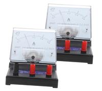 CONGARTENO 2PCS Analog Panel Dual Range Ammeter and Voltmeter for School Physics Teaching Educational Measurement Tool Portable High Precision Electrical Testing Accessories