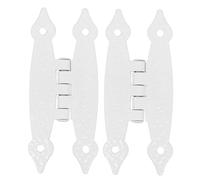 CONGARTENO 2pcs Antique Iron Butterfly Hinges Vintage Flush Mount for Jewelry Box Cabinet Cupboard Wooden Furniture Hardware with Polished Surface