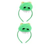 CONGARTENO 2pcs Boys and Girls Dinosaur Costume Headband Animal Headdress Lizard Halloween