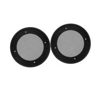 CONGARTENO 2pcs Car Audio Speaker Grill Covers Metal Mesh Guards with Frame Dustproof Subwoofer Protection Sound Transmission Fit for Car Stereo Systems